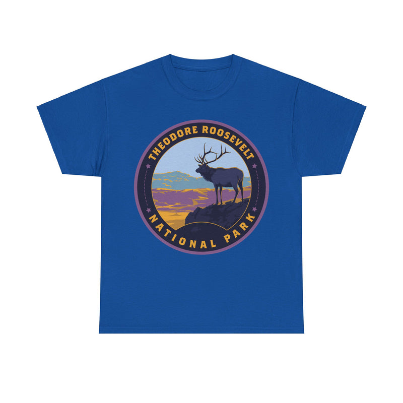 Load image into Gallery viewer, Theodore Roosevelt National Park North Dakota Round Logo T-shirt
