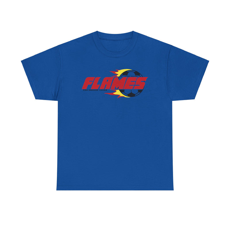 Load image into Gallery viewer, Fort Wayne Flames Indiana American Indoor Soccer Association 1986-1989 T-shirt
