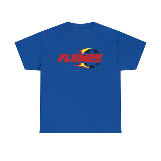 Fort Wayne Flames Indiana American Indoor Soccer Association 1986-1989 T-shirt