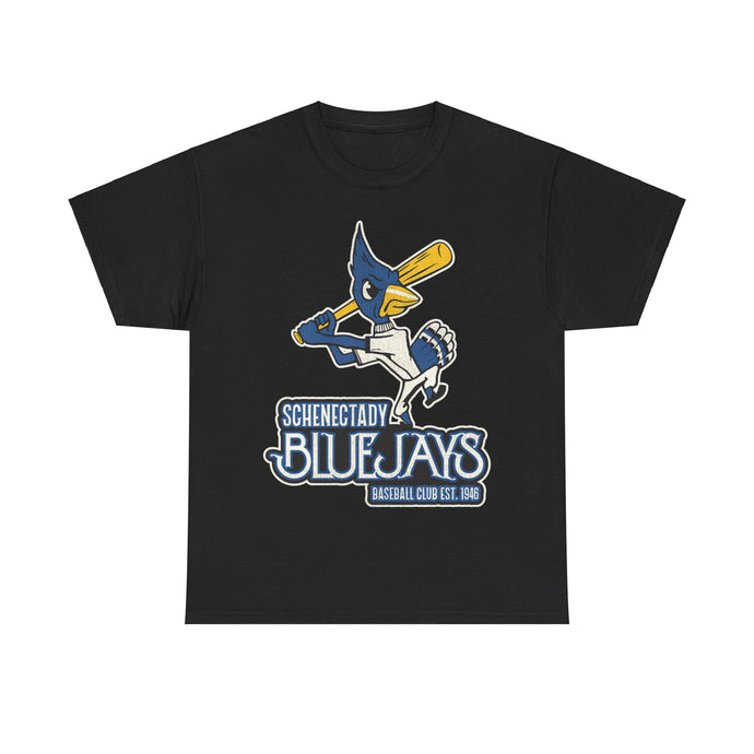 Schenectady Bluejays Nostalgic Retro Baseball Team T-shirt