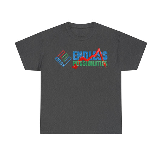 Enron Endless Possibilities Nostalgic Retro Throwback Logo T-shirt