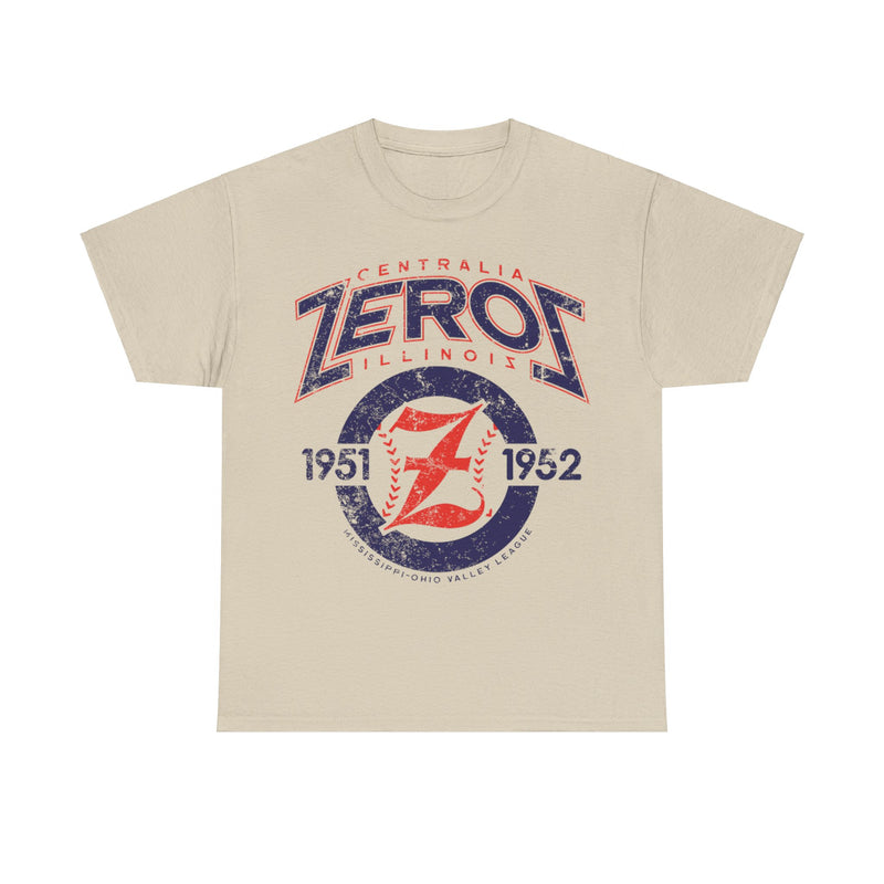 Load image into Gallery viewer, Centralia Zeros Est 1951 Illinois Baseball Team T-shirt
