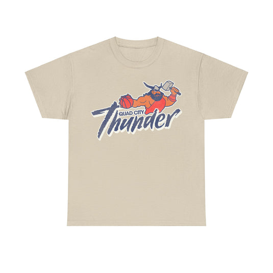 Quad City Thunder Basketball Team Nostalgic Retro T-shirt