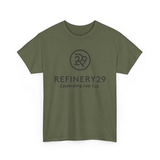 Refinery29 Celebrating Just Cuz T-Shirt Media Brand Logo Tee