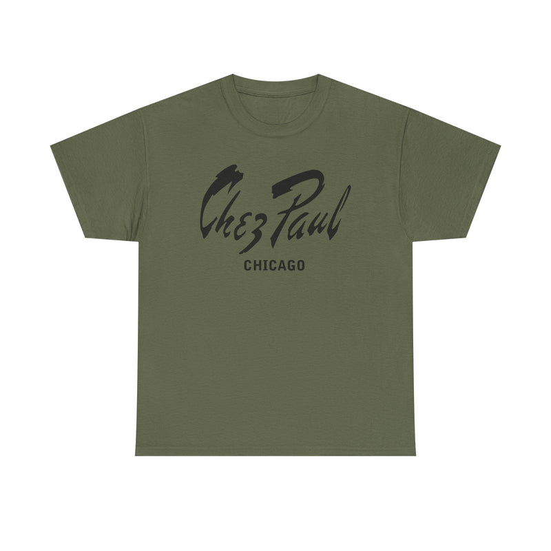 Load image into Gallery viewer, Chez Paul T-Shirt - French Fine Dining Industry Defunct Logo Tee
