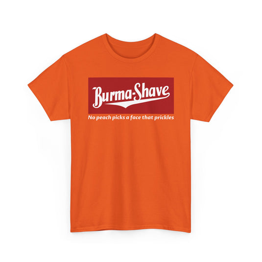 Burma-Shave Classic Red Logo Vintage Shaving Company Brand T-Shirt