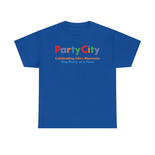 Party City Defunct Party Supply Store T-Shirt Celebrating Life's Moments Tee
