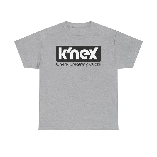 K'NEX Defunct Building Toys T-Shirt Where Creativity Clicks Construction Set Tee