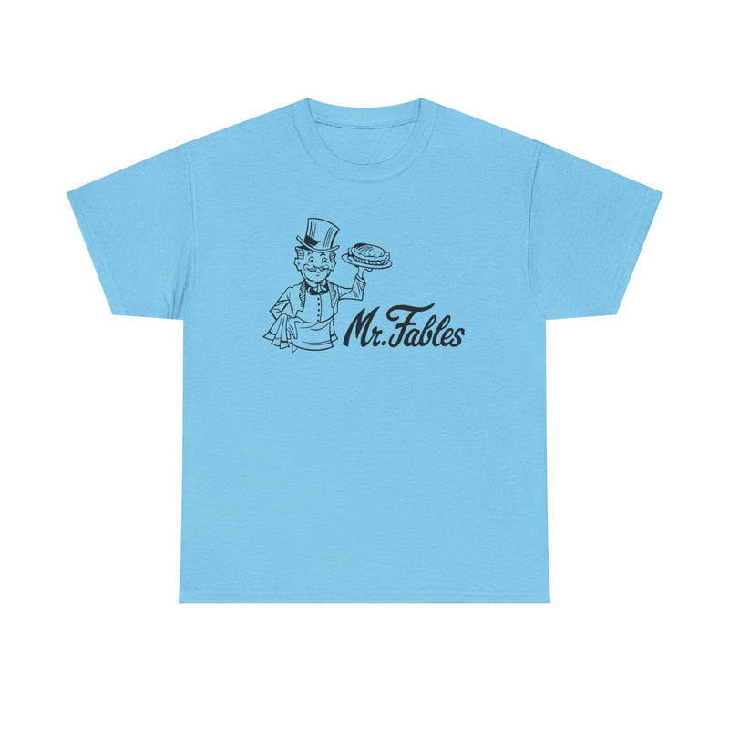 Load image into Gallery viewer, Mr. Fables T-Shirt - Fast Food Restaurant Industry Defunct Logo Tee
