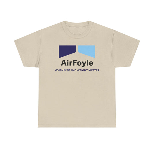 Air Foyle When Size and Weight Matter Vintage Airline Logo Aviation T-shirt