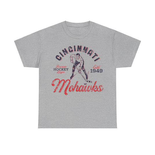 Cincinnati Mohawks Est 1949 Ohio Hockey Team T-shirt