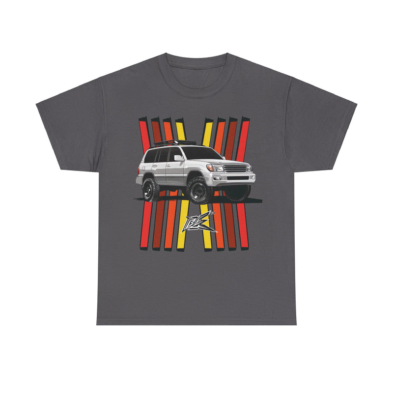 Load image into Gallery viewer, Toyota Land Cruiser LC100 Retro TRD Racing Banner Car T-shirt
