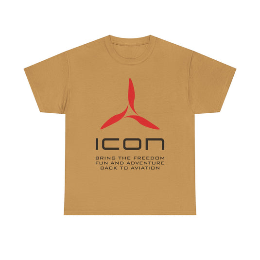 ICON Aircraft Defunct Aviation T-Shirt Fun Adventure Freedom Flying Pilot Tee