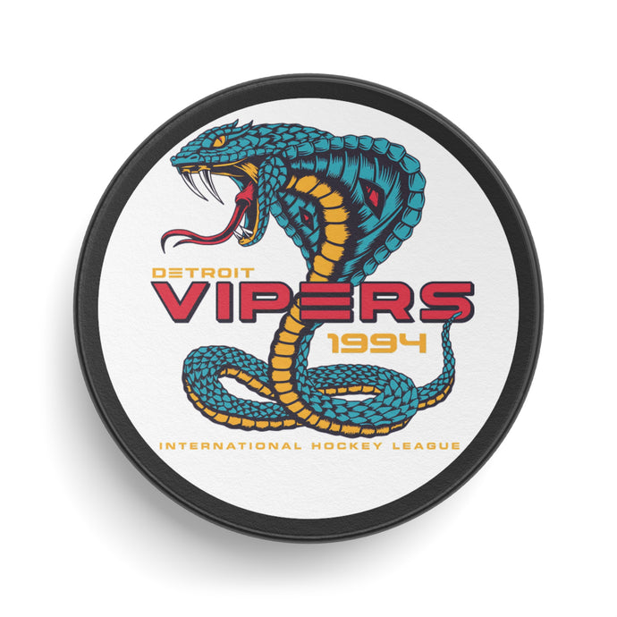 Detroit Vipers Est 1994 Michigan Hockey Puck