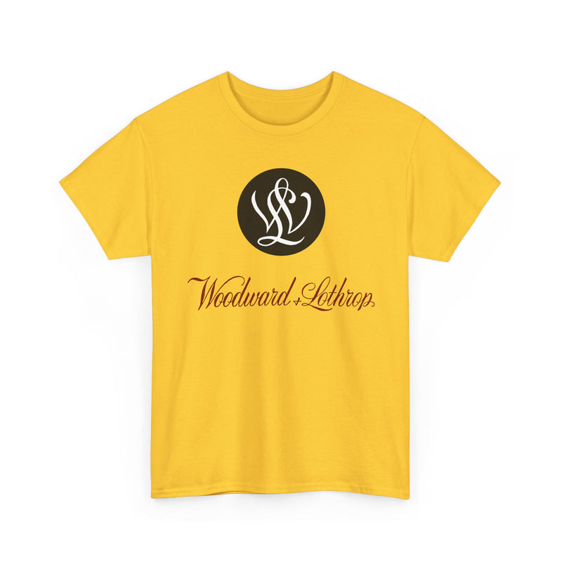 Load image into Gallery viewer, Woodward &amp; Lothrop Black Circle Monogram W&amp;L Department Store DC T-shirt
