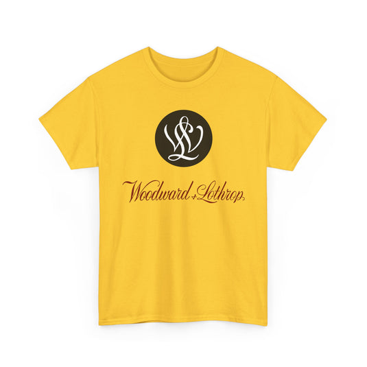 Woodward & Lothrop Black Circle Monogram W&L Department Store DC T-shirt