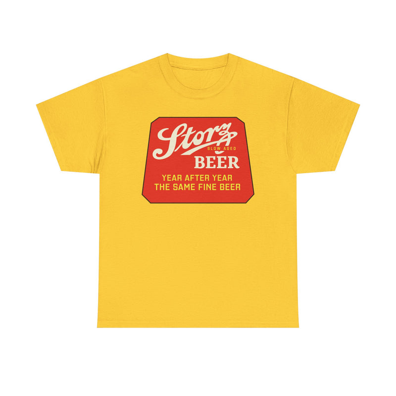 Load image into Gallery viewer, Storz Beer Year After Year Same Fine Beer Slow Aged Logo T-Shirt
