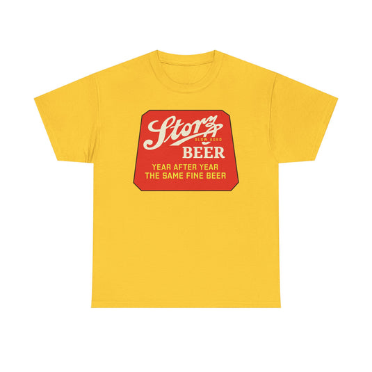 Storz Beer Year After Year Same Fine Beer Slow Aged Logo T-Shirt