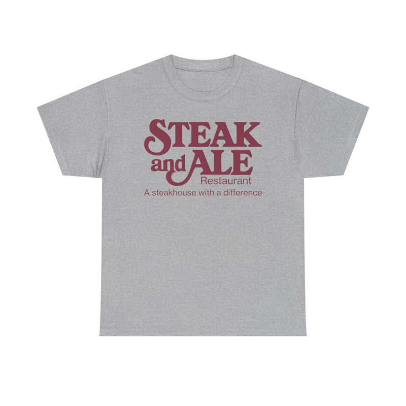 Load image into Gallery viewer, Steak and Ale Restaurant Vintage Steakhouse Logo Classic Dining T-Shirt
