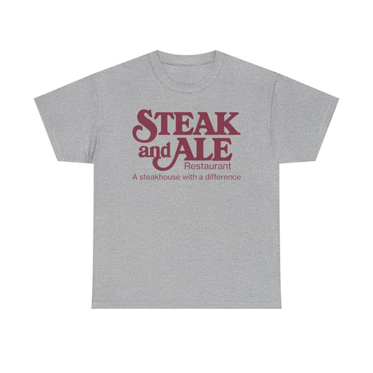 Steak and Ale Restaurant Vintage Steakhouse Logo Classic Dining T-Shirt