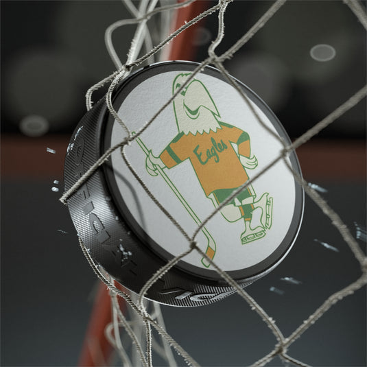 Salt Lake City Golden Eagles Logo Hockey Puck