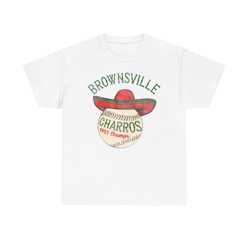 Load image into Gallery viewer, Brownsville Charros Nostalgic Retro Baseball Team T-shirt
