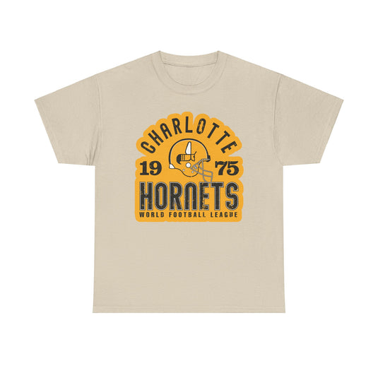 Charlotte Hornets North Carolina World Football League '74-75 T-shirt