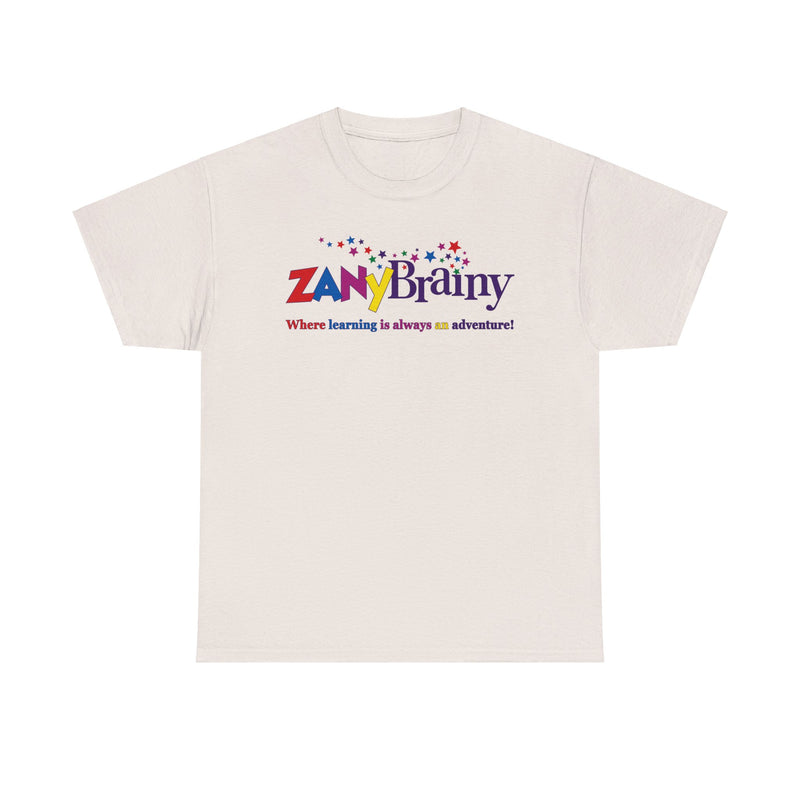 Load image into Gallery viewer, Zany Brainy Store Logo T-Shirt: “Where Learning Is Always an Adventure”
