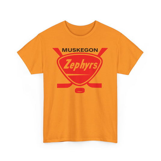 Muskegon Zephyrs International Hockey League 1960-1965 Michigan T-shirt