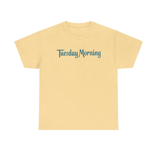 Tuesday Morning T-Shirt - Discount Retail Industry Bankrupt Logo Tee