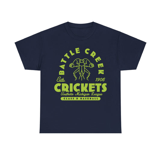 Battle Creek Crickets Est 1906 Michigan Baseball T-shirt