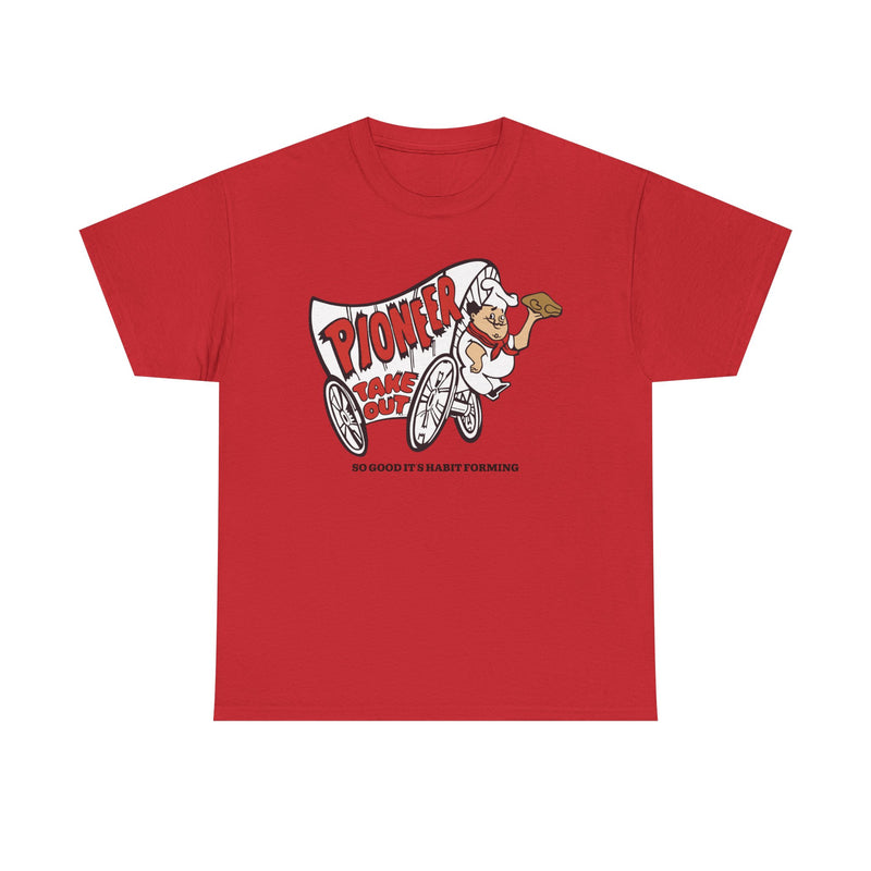 Load image into Gallery viewer, Pioneer Take Out So Good It&#39;s Habit Forming Vintage Logo T-Shirt
