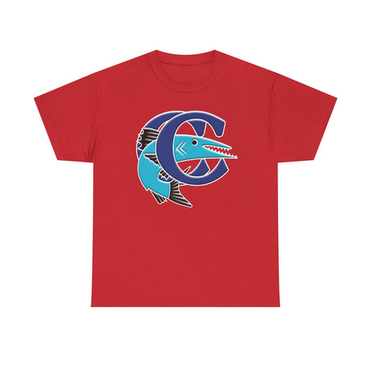 Corpus Christi Barracudas T-Shirt - Baseball 1994-95 Defunct Team Logo Tee