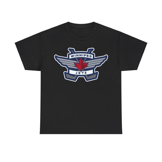 Winnipeg Jets Maple Leaf Logo Hockey Team T-shirt