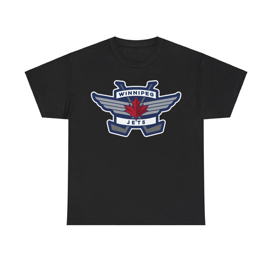 Winnipeg Jets Maple Leaf Logo Hockey Team T-shirt