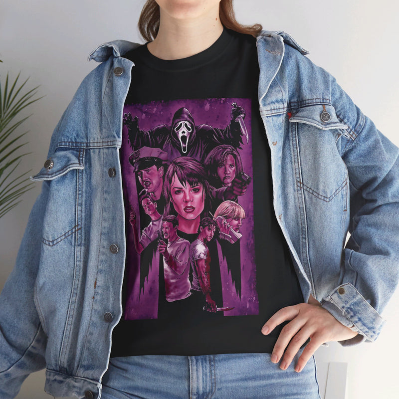 Load image into Gallery viewer, Scream Purple Logo Movie T-shirt
