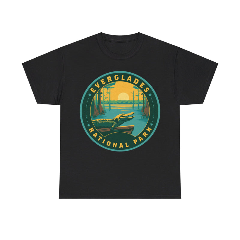 Load image into Gallery viewer, Everglades National Park Florida Round Logo T-shirt
