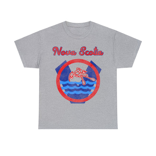 Nova Scotia Voyageurs Logo Nostalgic Hockey T-shirt