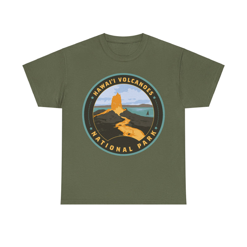 Load image into Gallery viewer, Hawaii Volcanoes National Park Round Logo T-shirt
