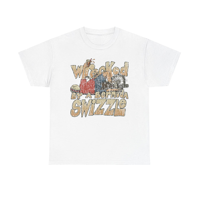 Load image into Gallery viewer, Wrecked by a Bermuda Swizzle 1983 Alcohol Vacation T-shirt
