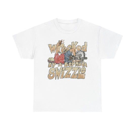 Wrecked by a Bermuda Swizzle 1983 Alcohol Vacation T-shirt