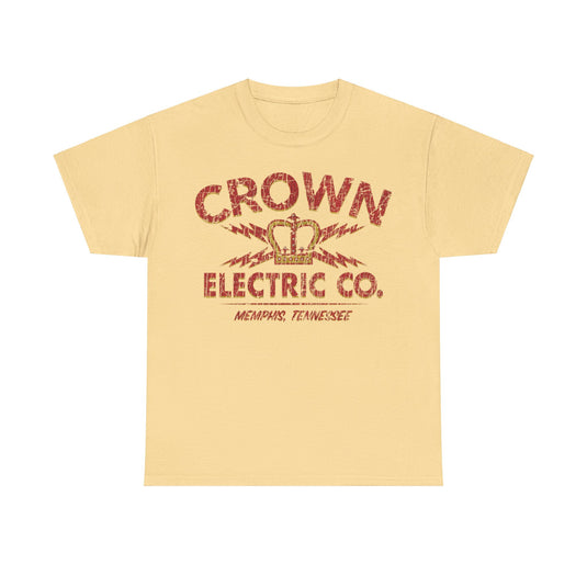 Crown Electric Company 1953 Memphis Tennessee Distressed Print T-shirt