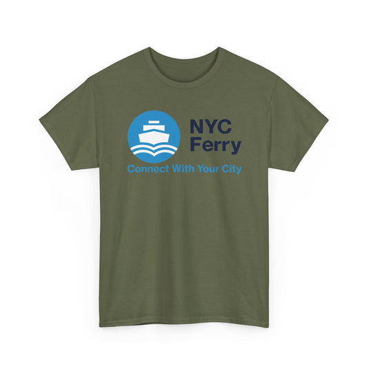 NYC Ferry Defunct Transportation Service T-Shirt Connect With Your City Boat Tee