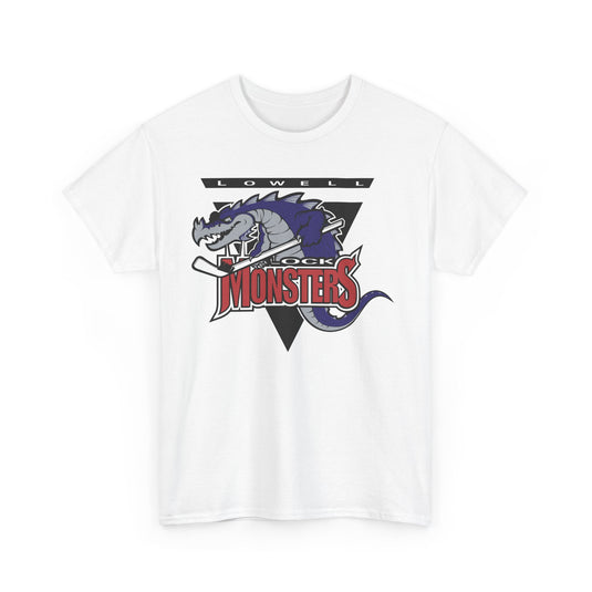 Lowell Lock Monsters American Hockey League 1998-2006 Massachusetts T-shirt