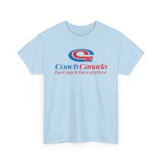 Coach Canada Go Coach Go Carefree Logo Graphic T-Shirt Rare Defunct Brand Tee