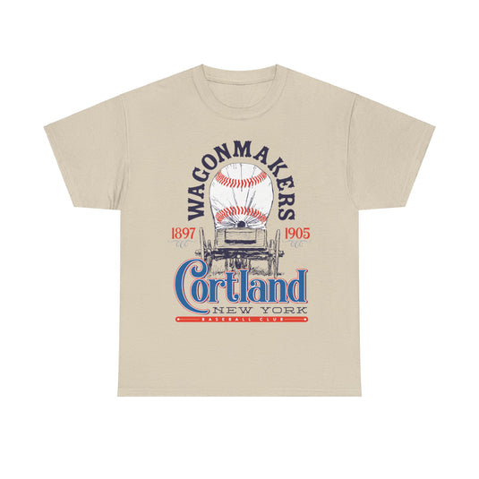 Cortland Wagonmakers Est 1897 New York Baseball T-shirt