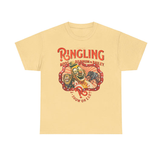 Ringling Brothers Greatest Show on Earth Nostalgic Retro Logo T-shirt