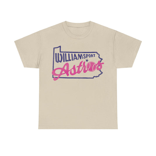 Williamsport Astros Nostalgic Retro Baseball Team T-shirt