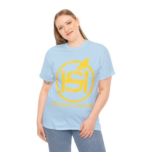 Spokane Canaries Hockey Team Nostalgic Logo T-shirt