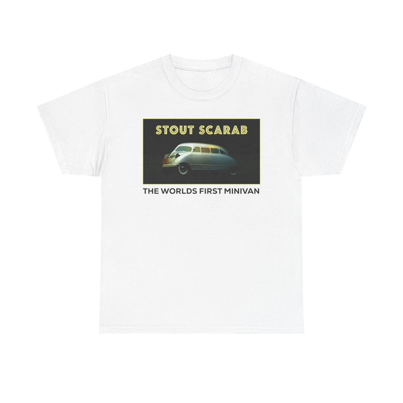 Load image into Gallery viewer, Stout Scarab The Worlds First Minivan Classic Automotive Logo T-shirt
